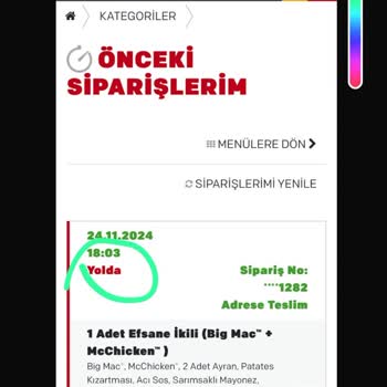 Siparişim Nerede? McDonald's Uygulama Sorunu