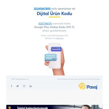 Turkcell Pasaj'dan Alınan Geçersiz Google Play Kodu Mağduriyeti