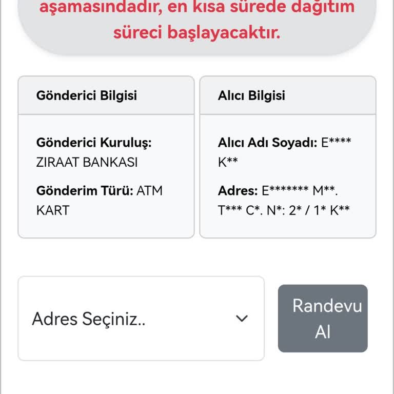 Ziraat Bankası Kart Teslimatında Gecikme Mağduriyeti