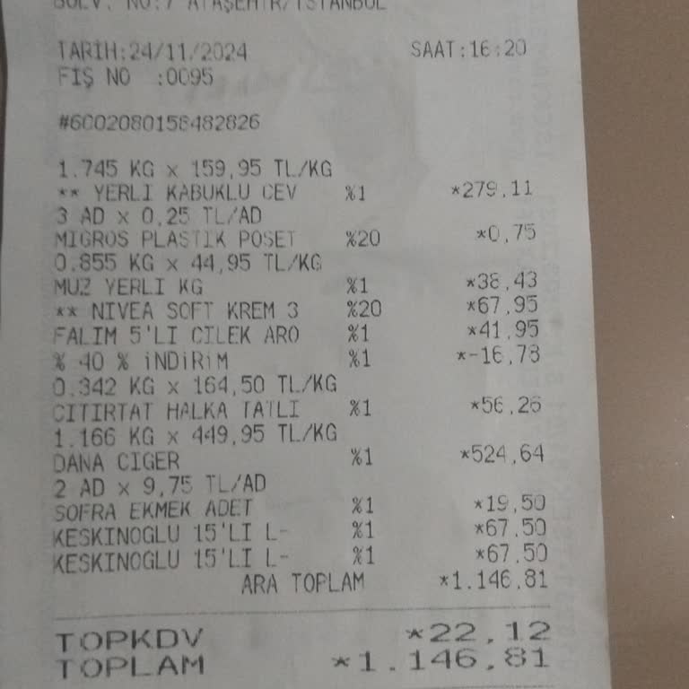 Migros Marketten Alınan Dana Ciğeri Zehir Gibi Acı Çıktı