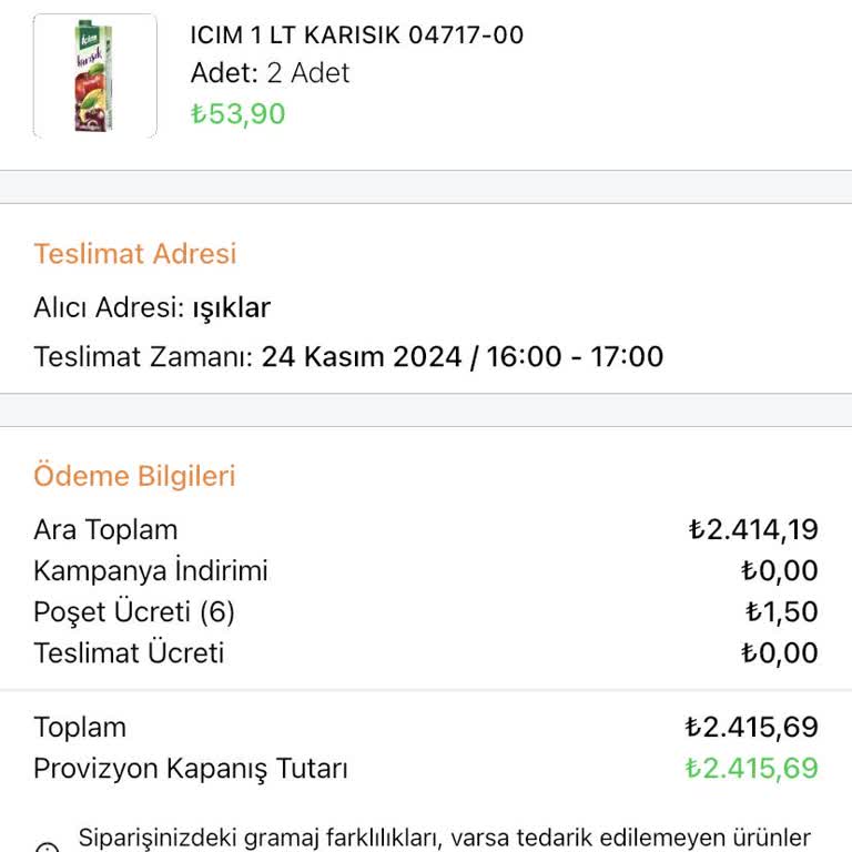 Online Siparişte 4 Saat Gecikme Ve İletişim Sorunu