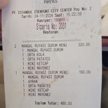 Popeyes'de Mangal Keyfi Hayal Kırıklığı