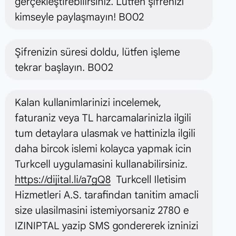 Onaysız Üyelik Mesajı Ve İptal Talebi