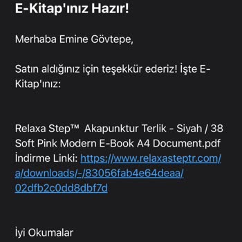 Sipariş Verilen Akupunktur Terliği Teslim Edilmedi