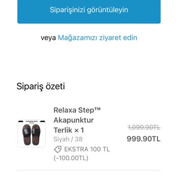 Sipariş Verilen Akupunktur Terliği Teslim Edilmedi