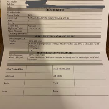 Karaca Çatal Bıçak Setinde Küf Ve Pas Sorunu