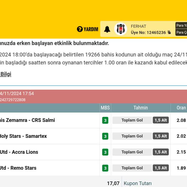 Maç Başlama Saati Karışıklığı