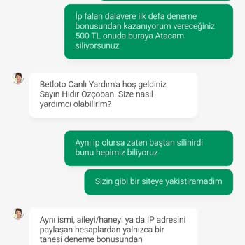 Canlı Destek Sorunu Ve Bonus İhlali