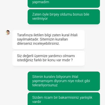 Canlı Destek Sorunu Ve Bonus İhlali