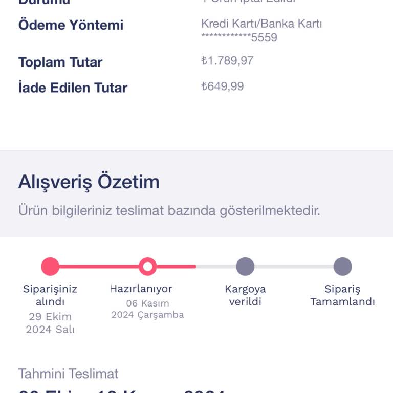 Geciken Sipariş Ve İade Sorunu
