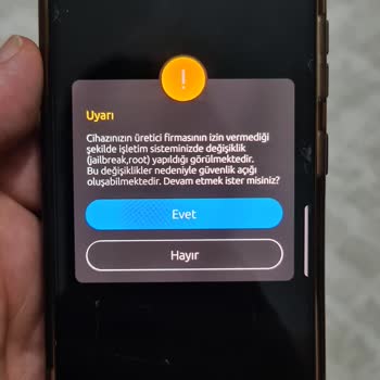 Yeni Alınan Telefonda Root Uyarısı Sorunu