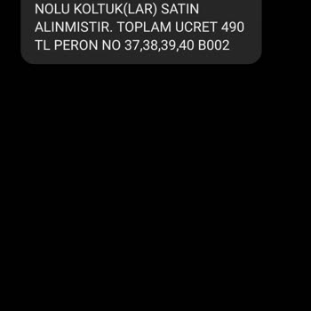 Ali Osman Ulusoy'da Koltuk Numarası Karmaşası Ve Mağduriyet