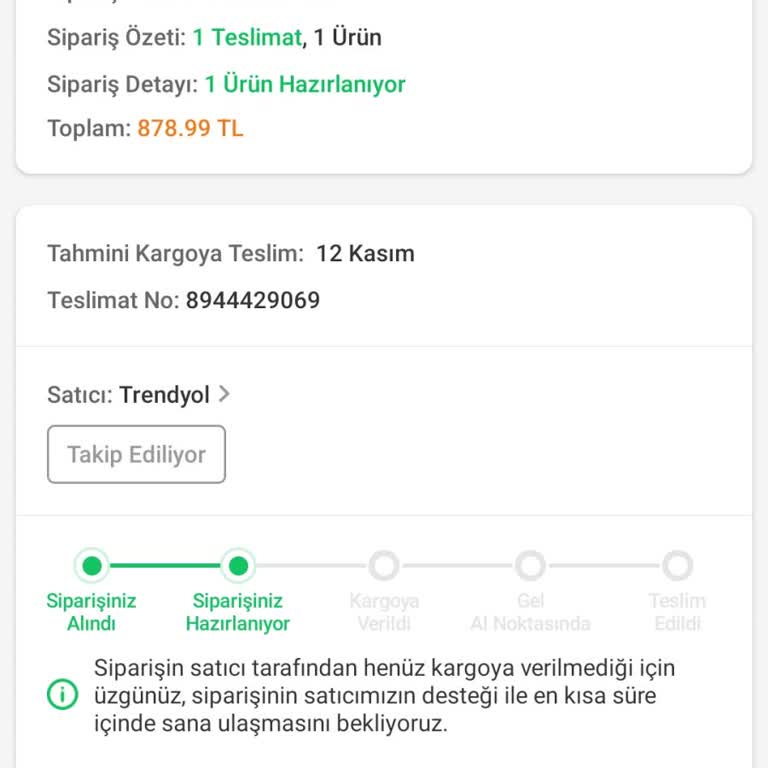 Trendyol'dan Aldığım Braun Yüz Aleti Hala Gönderilmedi