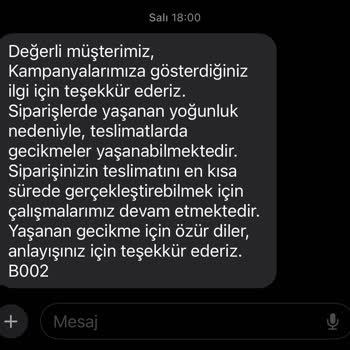 Penti'den Sipariş İptali Ve Bilgilendirme Eksikliği