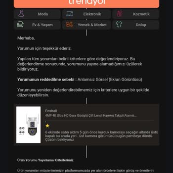 Trendyol'dan Aldığım Kamera 5 Gün İçinde Bozuldu!