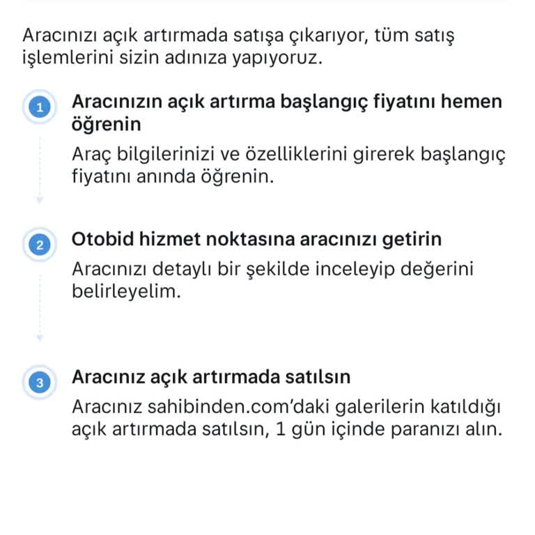 Sahibinden Uygulamasında İptal Edilemeyen Otobid Randevusu