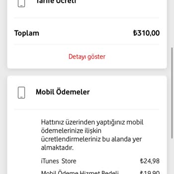 Yanlış Mobil Ödeme Ücretlendirmesi