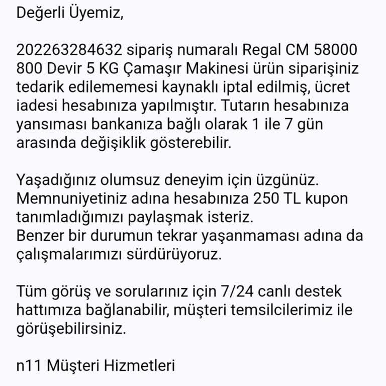 N11 Hediye Kuponu Mağduriyeti