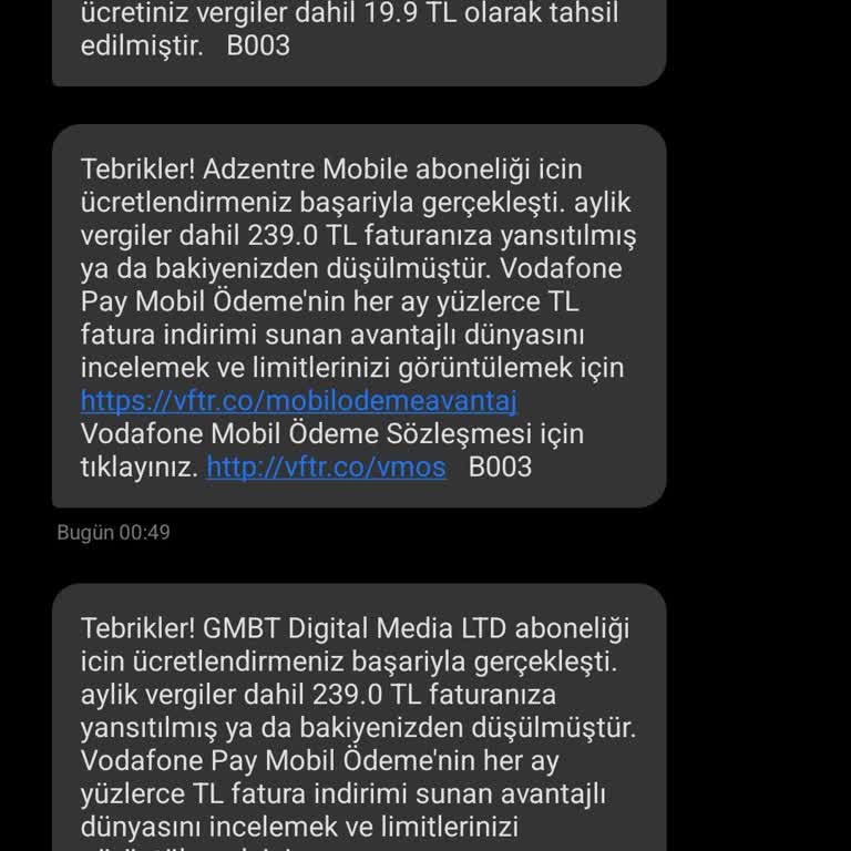 Onaysız Abonelik Ücreti Şoku