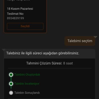Trendyol Milla Sipariş Gecikmesi Ve İptal Talebi Sorunu