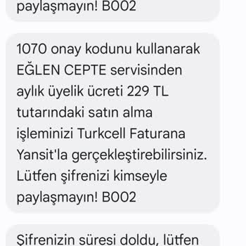Erken Saatte Gelen SMS Ve Ulaşılmaz Müşteri Hizmetleri