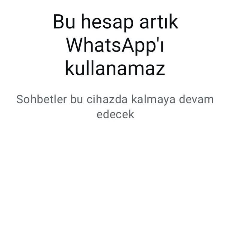 WhatsApp Hesabım Yanlışlıkla Kapatıldı
