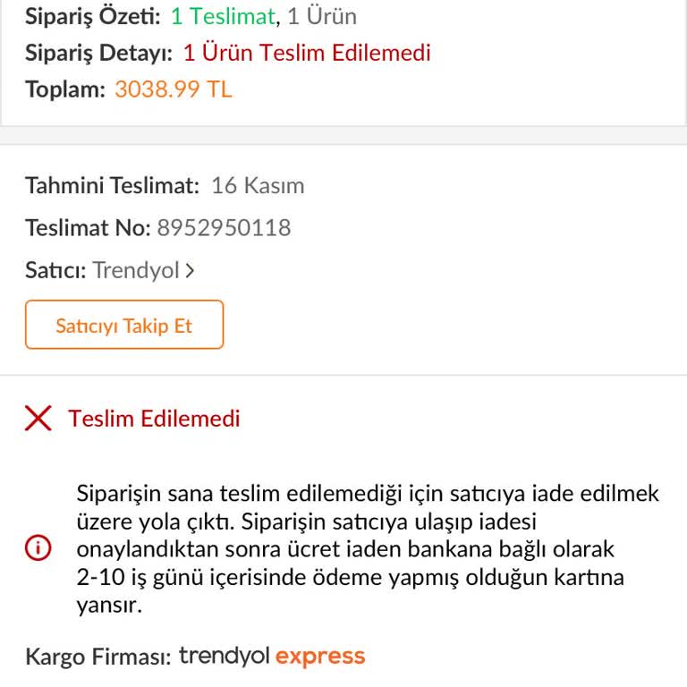 Trendyol'dan Aldığım Buhar Makinesi İade Sürecinde Sorun Yaşıyorum