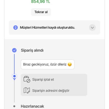 Hepsiburada'nın Biberon Teslimatındaki Gecikmesi Ve İletişim Sorunu