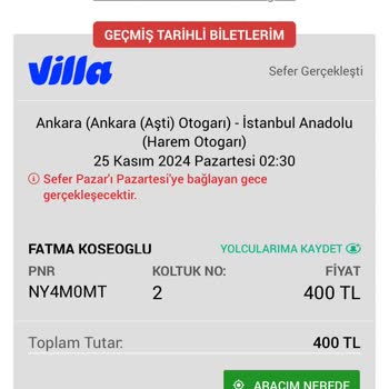 Yanlış Varış Noktası Ve Bilgilendirme Eksikliği
