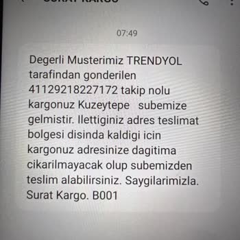 Trendyol Kargo Teslimat Sorunu
