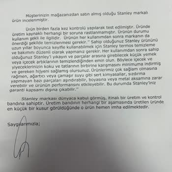 Stanley Termosun Paslanması Ve İade Süreci Sorunu