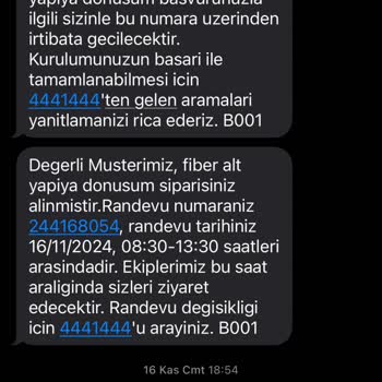 Fiber Bağlantı Gecikmesi Ve Müşteri Hizmetlerinin İlgisizliği