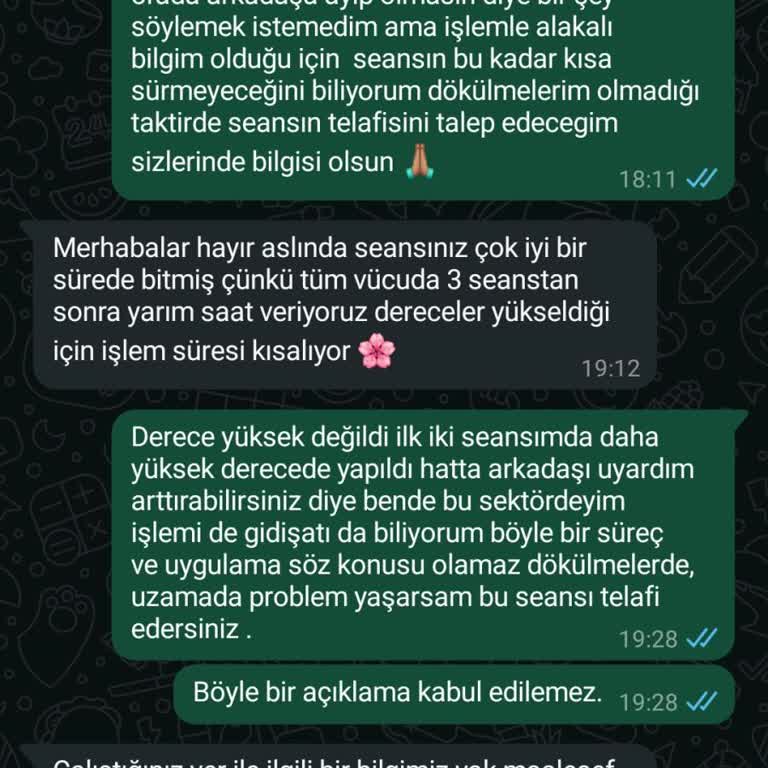 Kars Şubesinde Eksik Ve Verimsiz Lazer Epilasyon Deneyimi