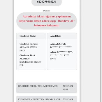 Kuryenet İle Kart Teslimatında Yaşanan Sorunlar