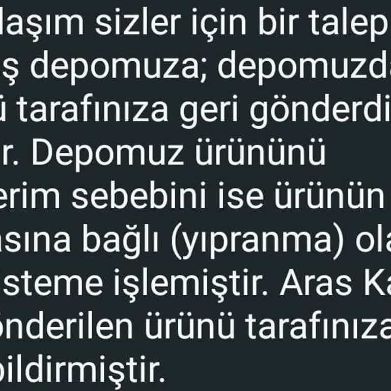 Garanti Sürecinde Hayal Kırıklığı