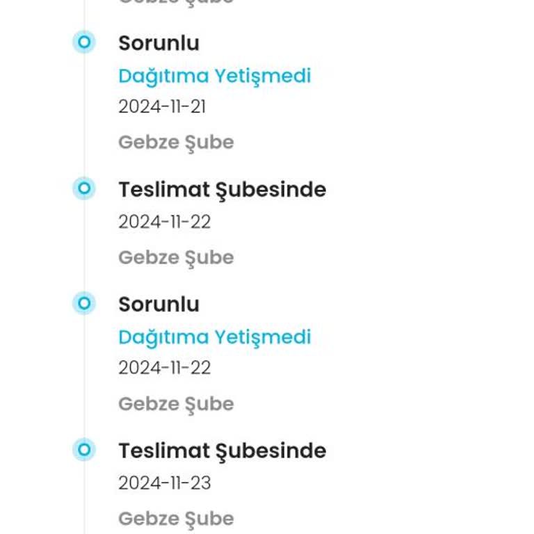 Kargoist Teslimatında Sonsuz Döngü Ve Belirsizlik