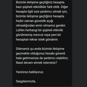 Hesap Erişim Sorunu Ve Yanıt Beklentisi