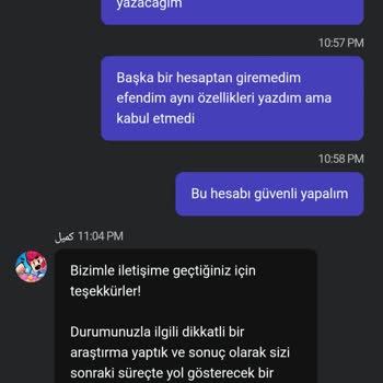 Hesap Erişim Sorunu Ve Yanıt Beklentisi