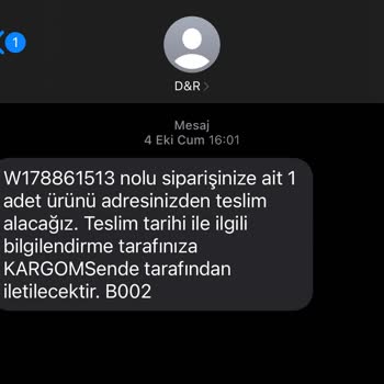 D&R Ve Kargo Firması Arasında Kaybolan İade Süreci