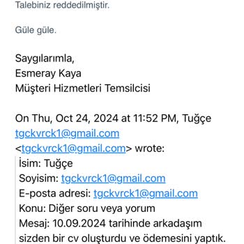 Cvmaker.com.tr'nin İzinsiz Para Çekimi Ve Müşteri Hizmetleri Sorunu