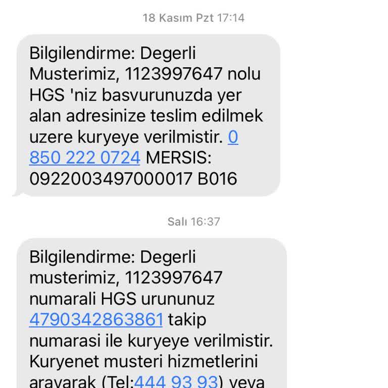 HGS Başvurusu Kuryede Bekletiliyor