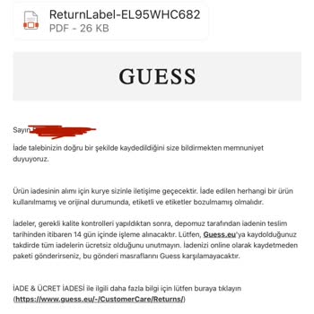 İade Sürecinde İletişim Sorunu Ve Müşteri Hizmetleri Memnuniyetsizliği