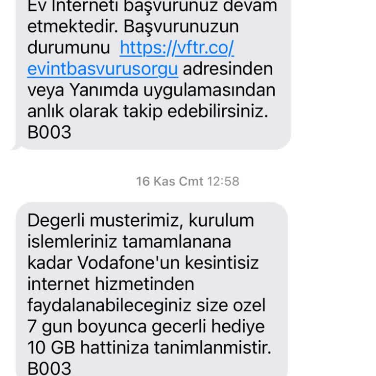 Vodafone Ev İnterneti Kurulumunda Gecikme Ve İletişim Sorunu