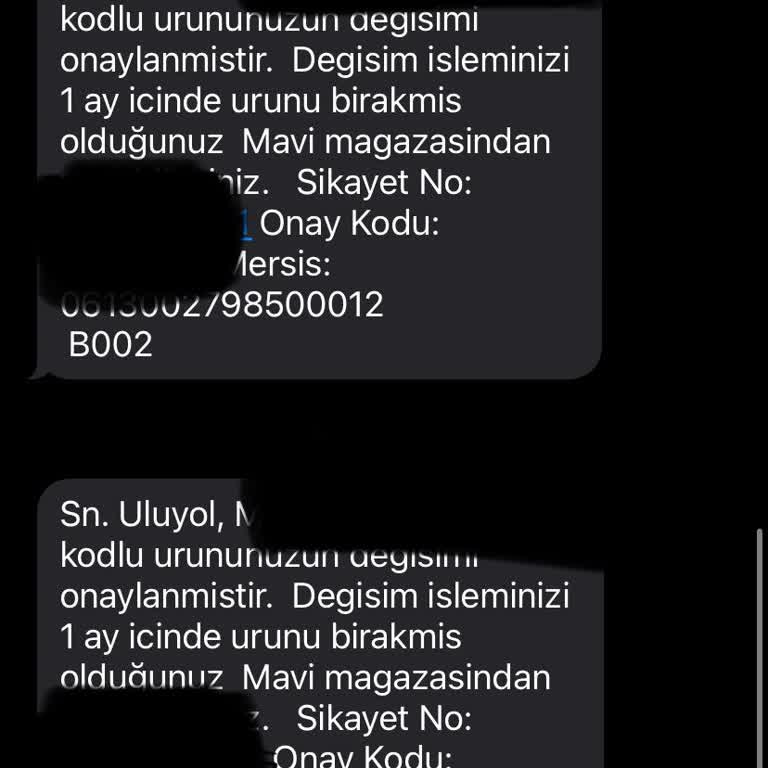 Mavi Mağazası İade Sürecinde Müşteri Mağduriyeti