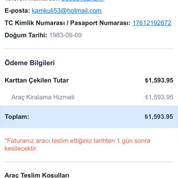 Araç Kiralama Ücretlendirmesinde Adaletsizlik