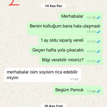 Perla Mobilya'dan Teslimat Sorunu