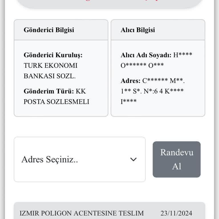 Kredi Kartı Teslimatında Uzun Süreli Gecikme