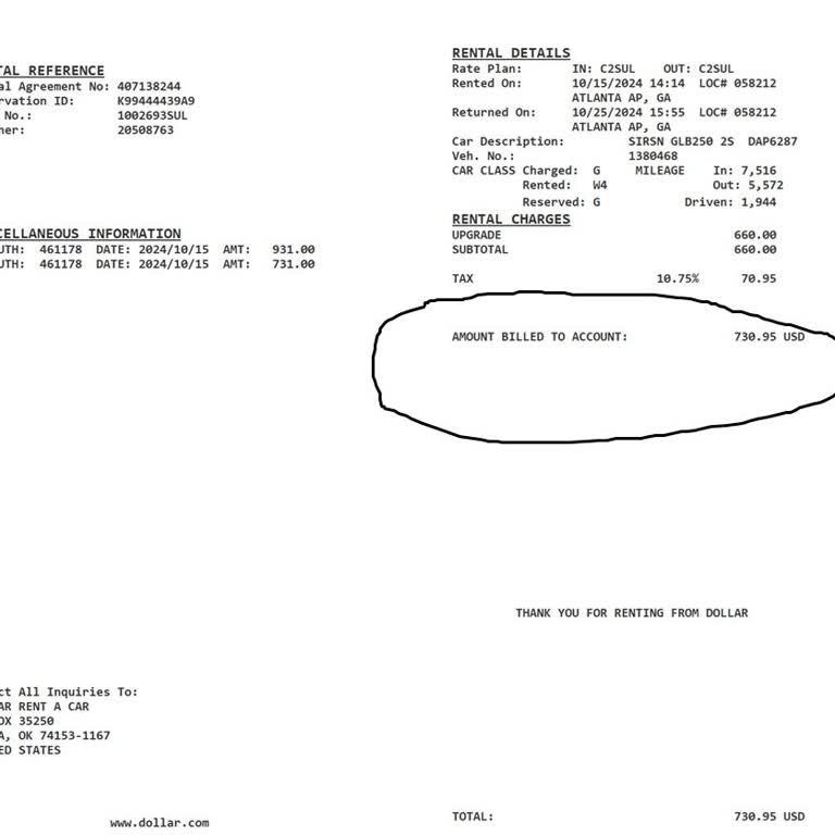 Hertz/Dollar Double-Charged Me for a Rental and Overbilled for Vehicle Upgrade