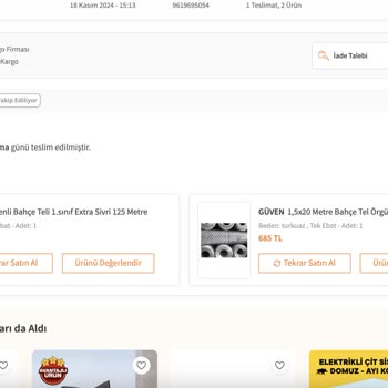 Eksik Ürün Teslimatı Ve İletişim Sorunları