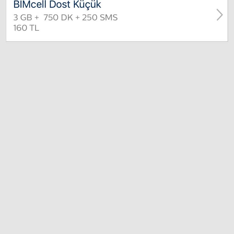 Bimcell Uygulamasında Paket Görüntüleme Sorunu